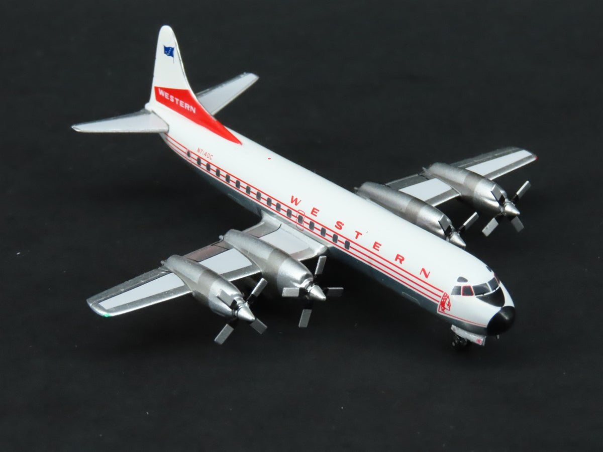 1:400 Aero Classics Die-Cast Western Lockheed L-188 Electra Aircraft N7140C