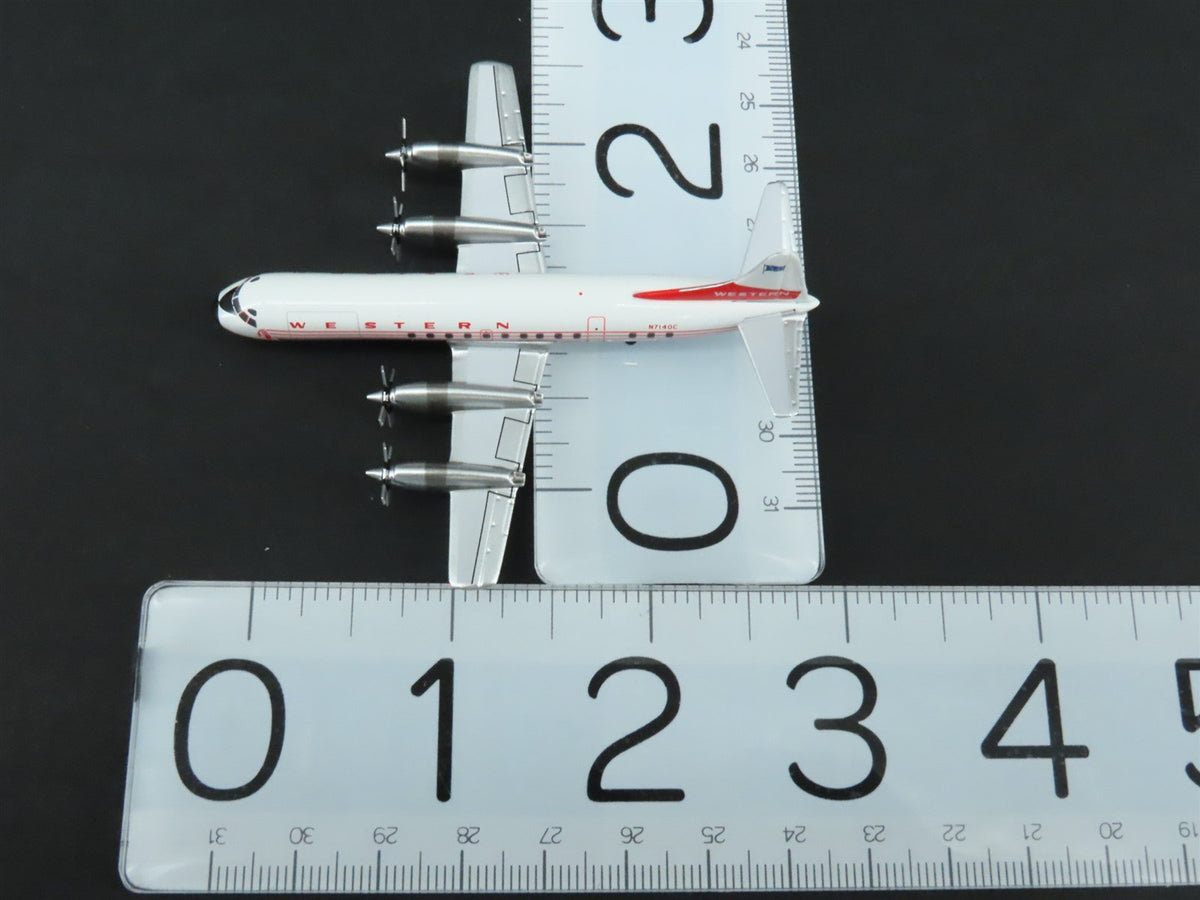 1:400 Aero Classics Die-Cast Western Lockheed L-188 Electra Aircraft N7140C