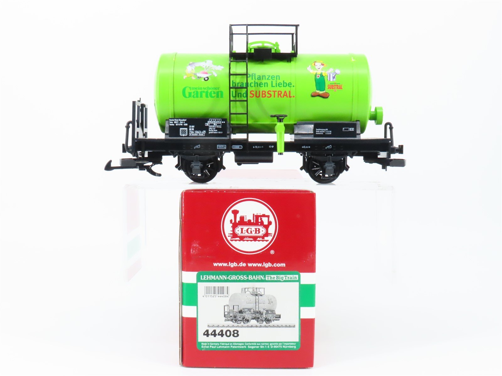 G Scale LGB 44408 Mein Schoner Garten Substral Single Dome Short Tank Car