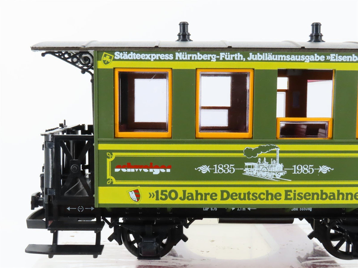 G Scale LGB 3007S JDE Jahre Deutsche Eisenbahnen Coach Passenger #1835-1985