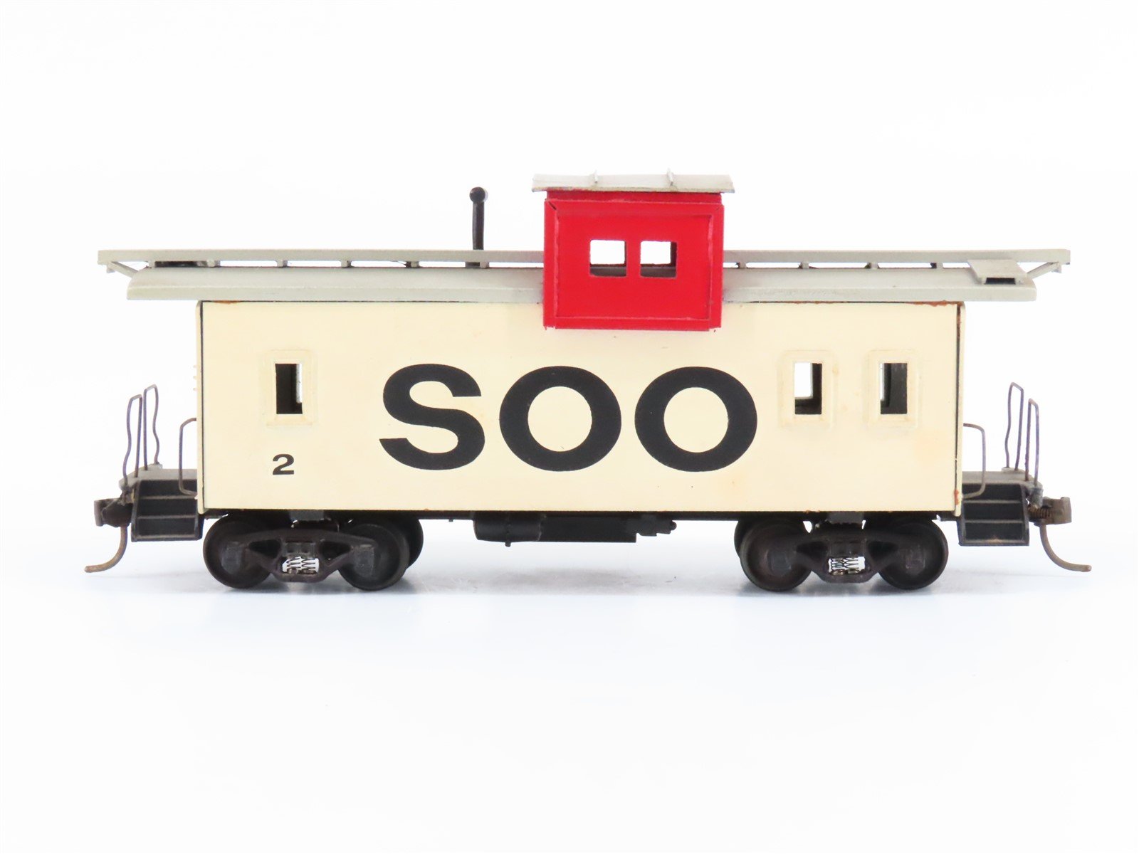 HO Scale Metal/Wood SOO Line Extended Vision Caboose #2 - Custom