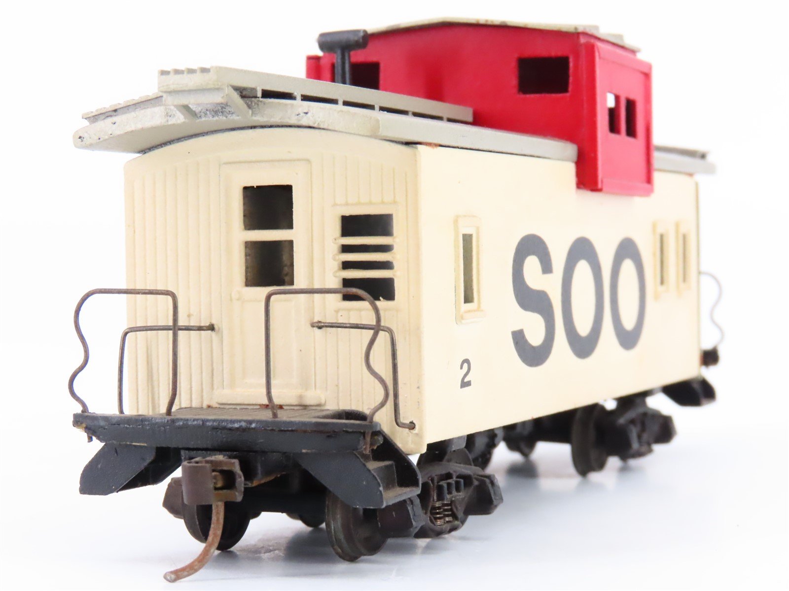 HO Scale Metal/Wood SOO Line Extended Vision Caboose #2 - Custom