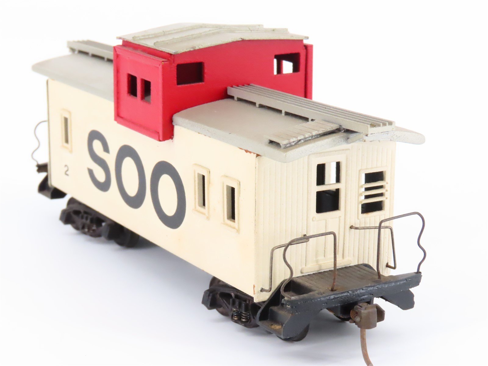 HO Scale Metal/Wood SOO Line Extended Vision Caboose #2 - Custom