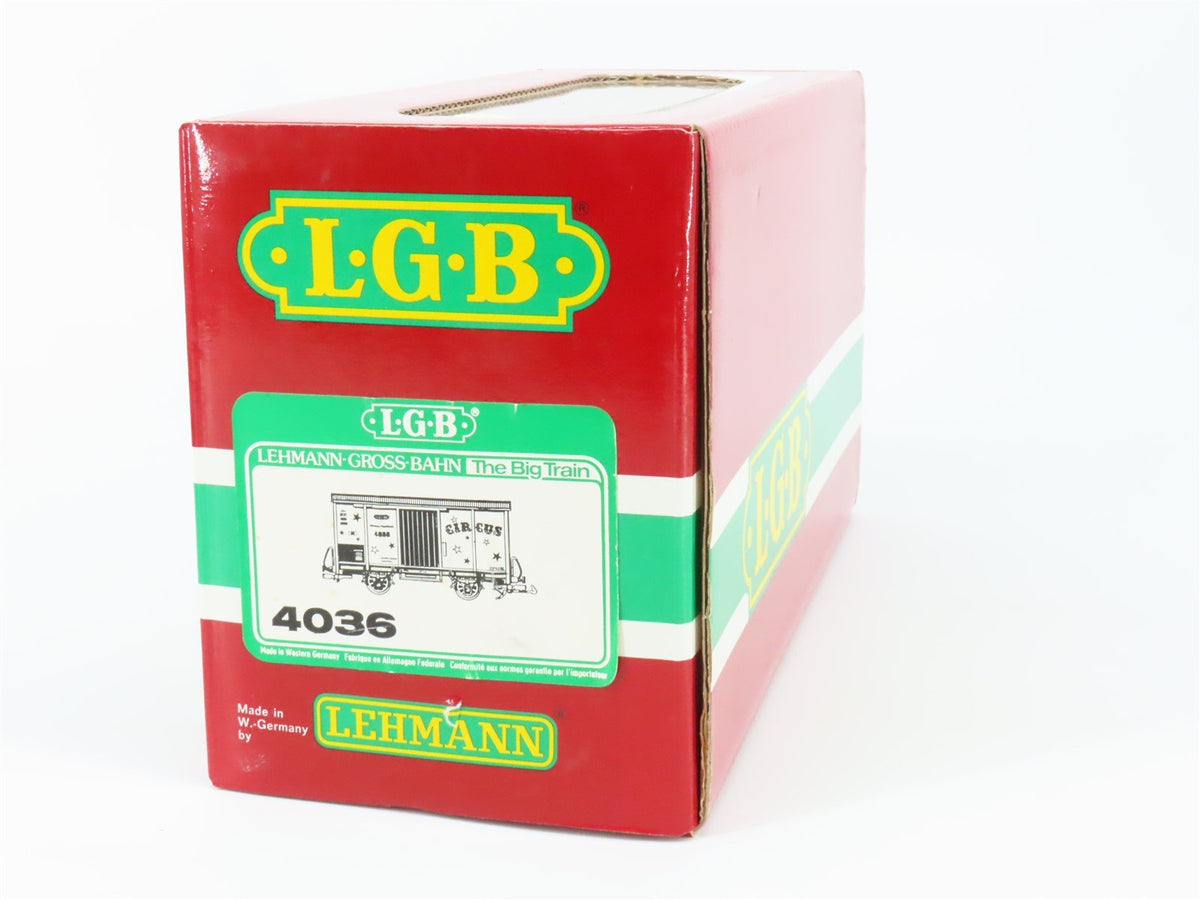 G Scale LGB 4036 Circus Lion Cage Box Car