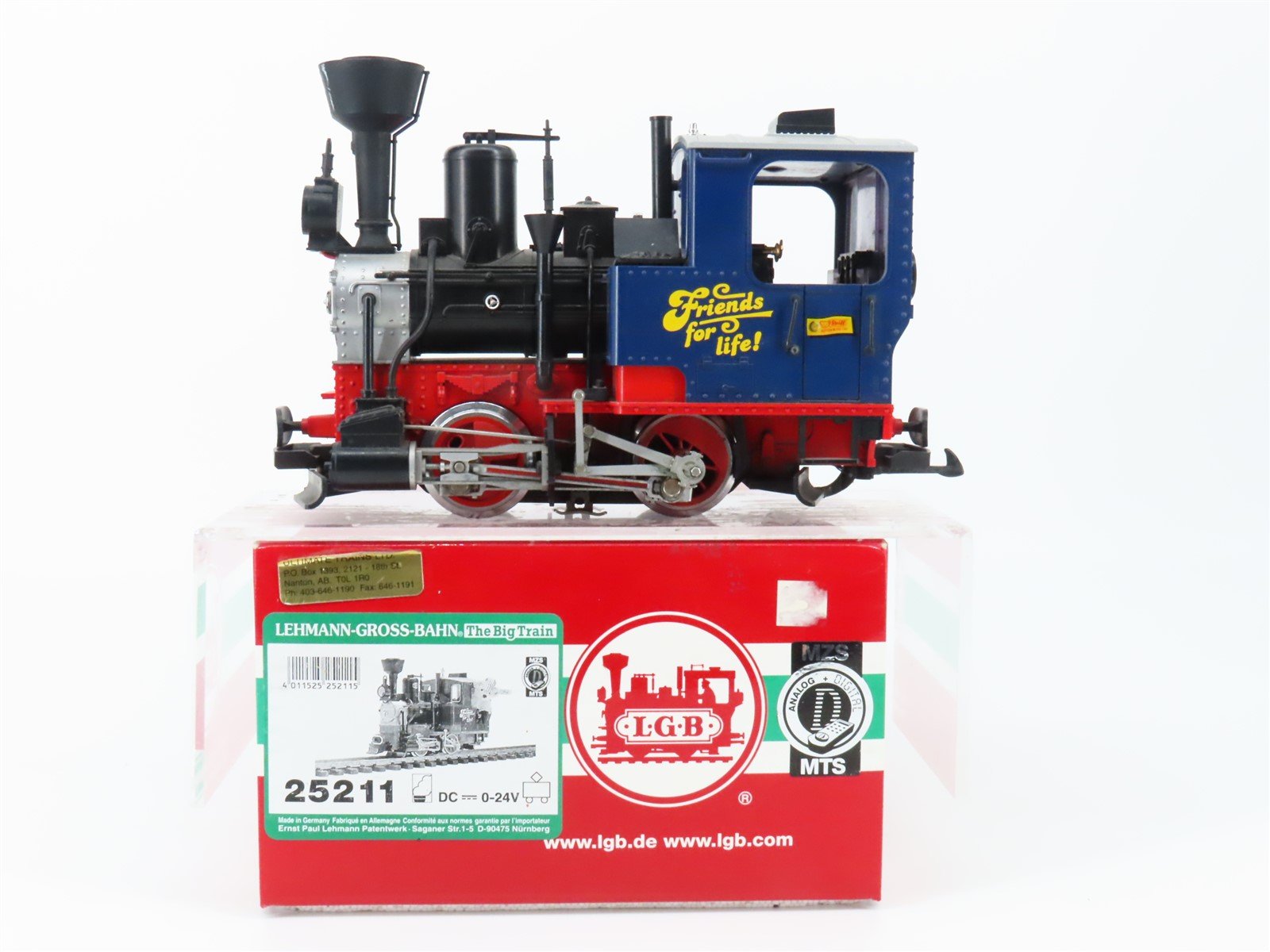G Scale LGB 25211 LGB Stainz 0-4-0 Steam Loco w/ Friends for Life Bear