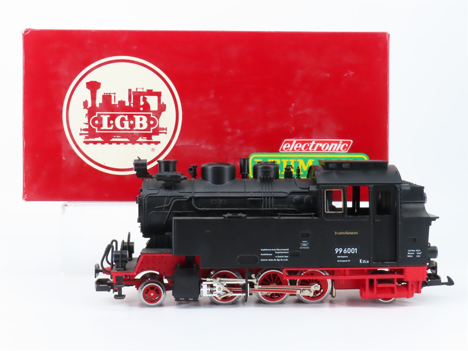 G Scale LGB 2080D DB Deutsche Reichsbahn 2-6-2 Steam Locomotive #99 6001