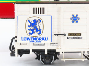 G Scale LGB 4131 Lowenbrau Beer Box Car w/ Custom Sound Installed