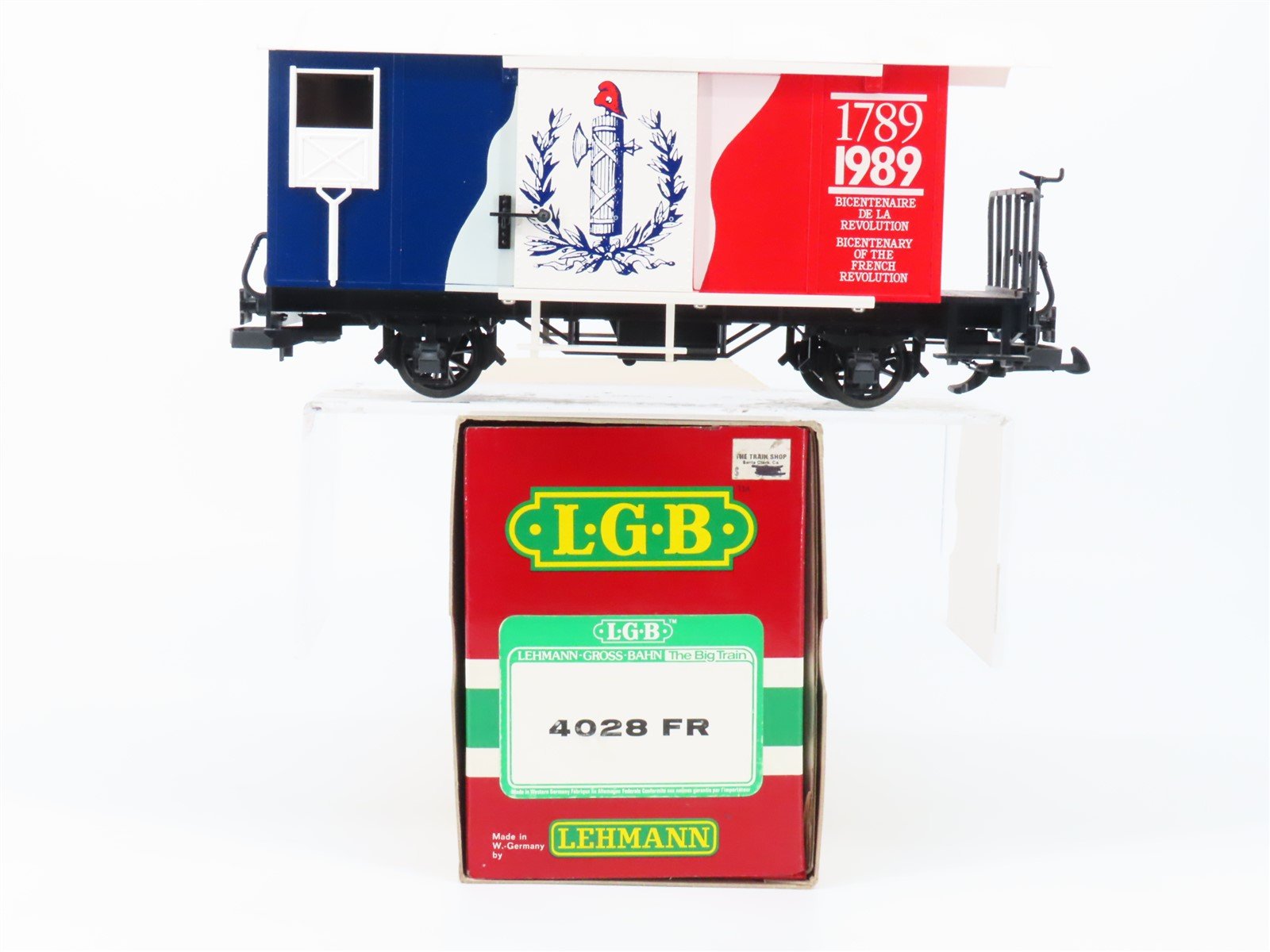 G Scale LGB 4028FR Eiffel Tower French Revolution Box Car #1889-1989