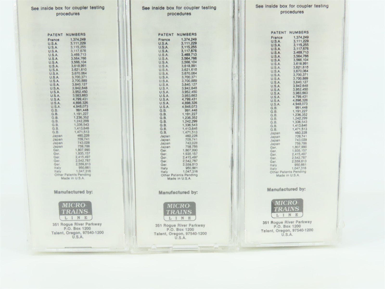 N Scale Micro-Trains MTL DASJ South Junction Railroad Box Car 3-Pack Sealed