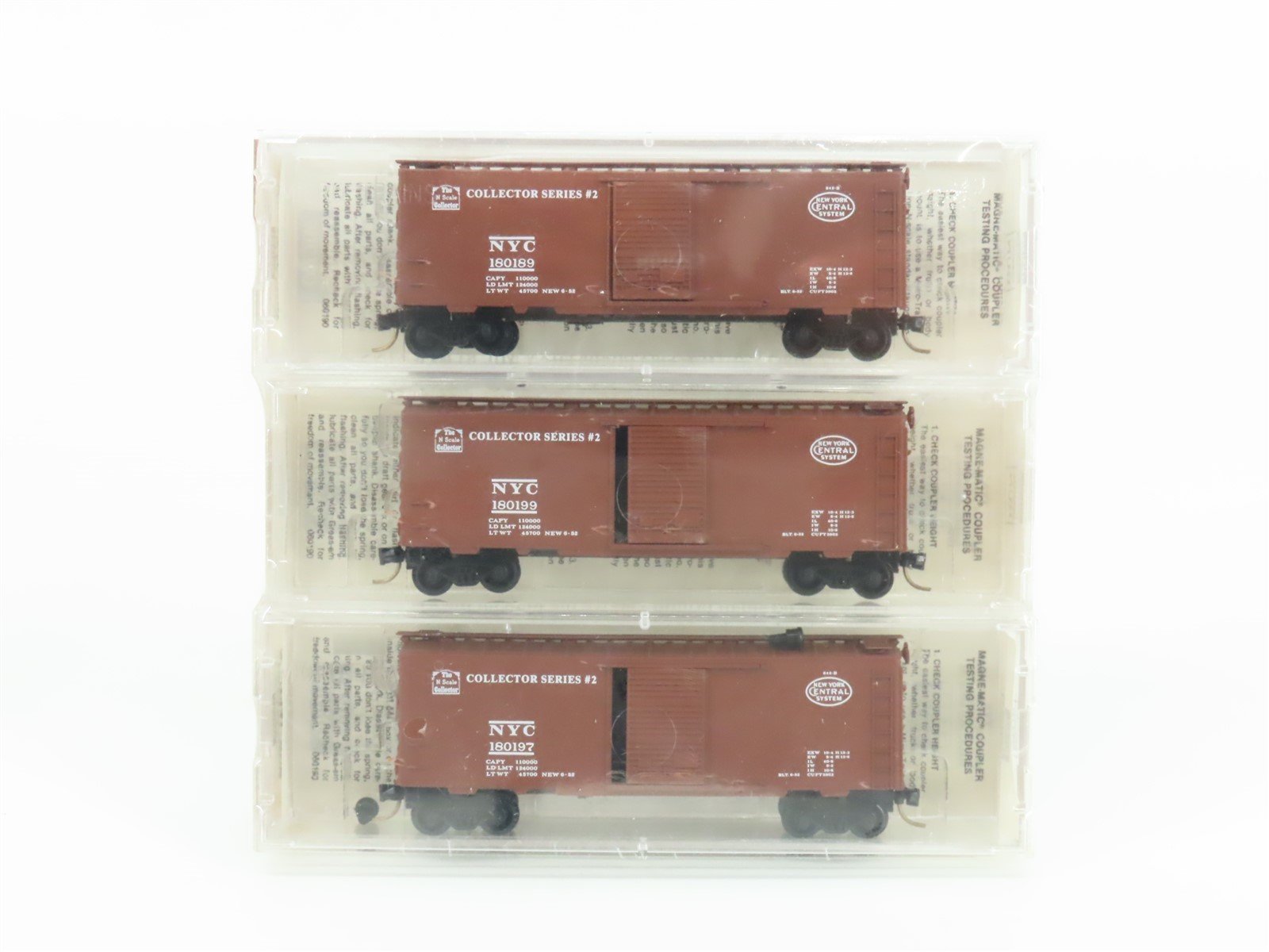 N Scale Micro-Trains MTL NSC Collector Series #2 NYC Box Car 3-Pack Sealed