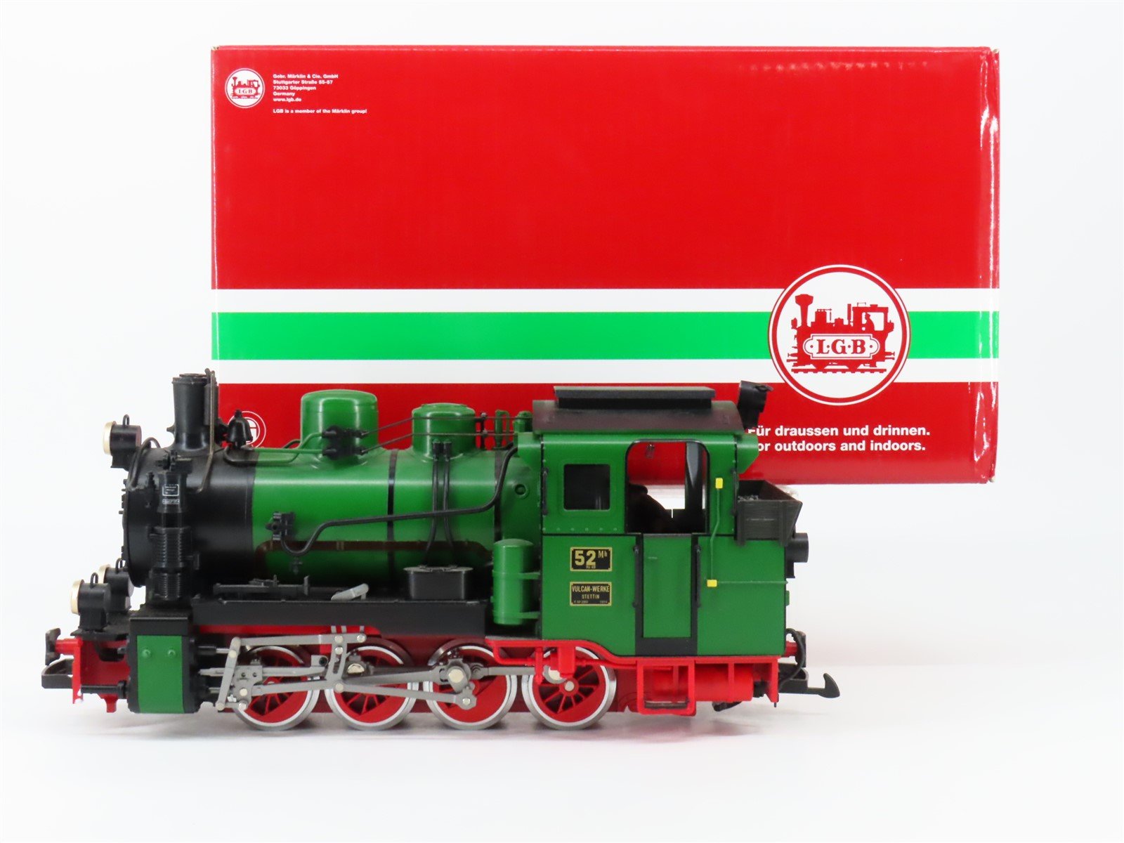 G Scale LGB 28005 Vulcan-Werke Stettin 0-8-0 Steam Locomotive #Mh 52 w/ DCC