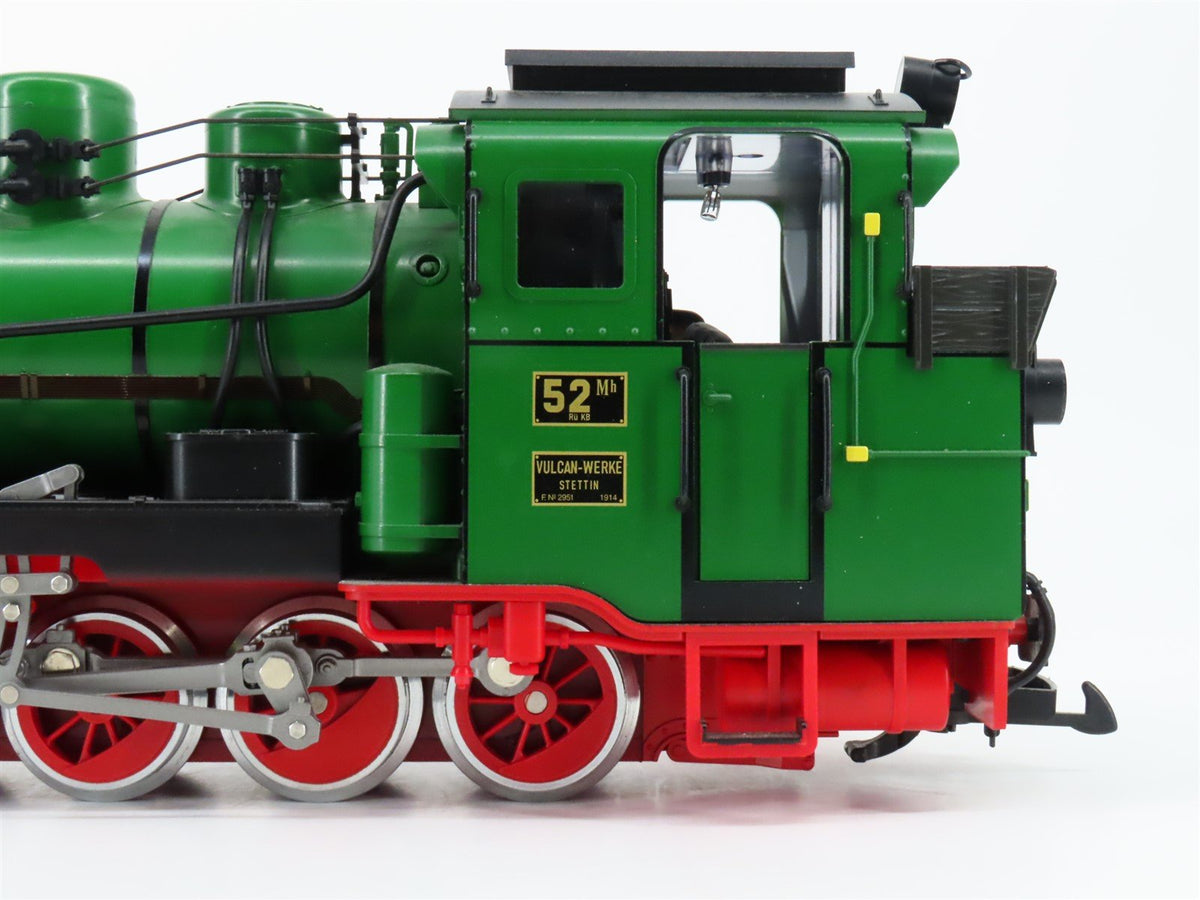 G Scale LGB 28005 Vulcan-Werke Stettin 0-8-0 Steam Locomotive #Mh 52 w/ DCC