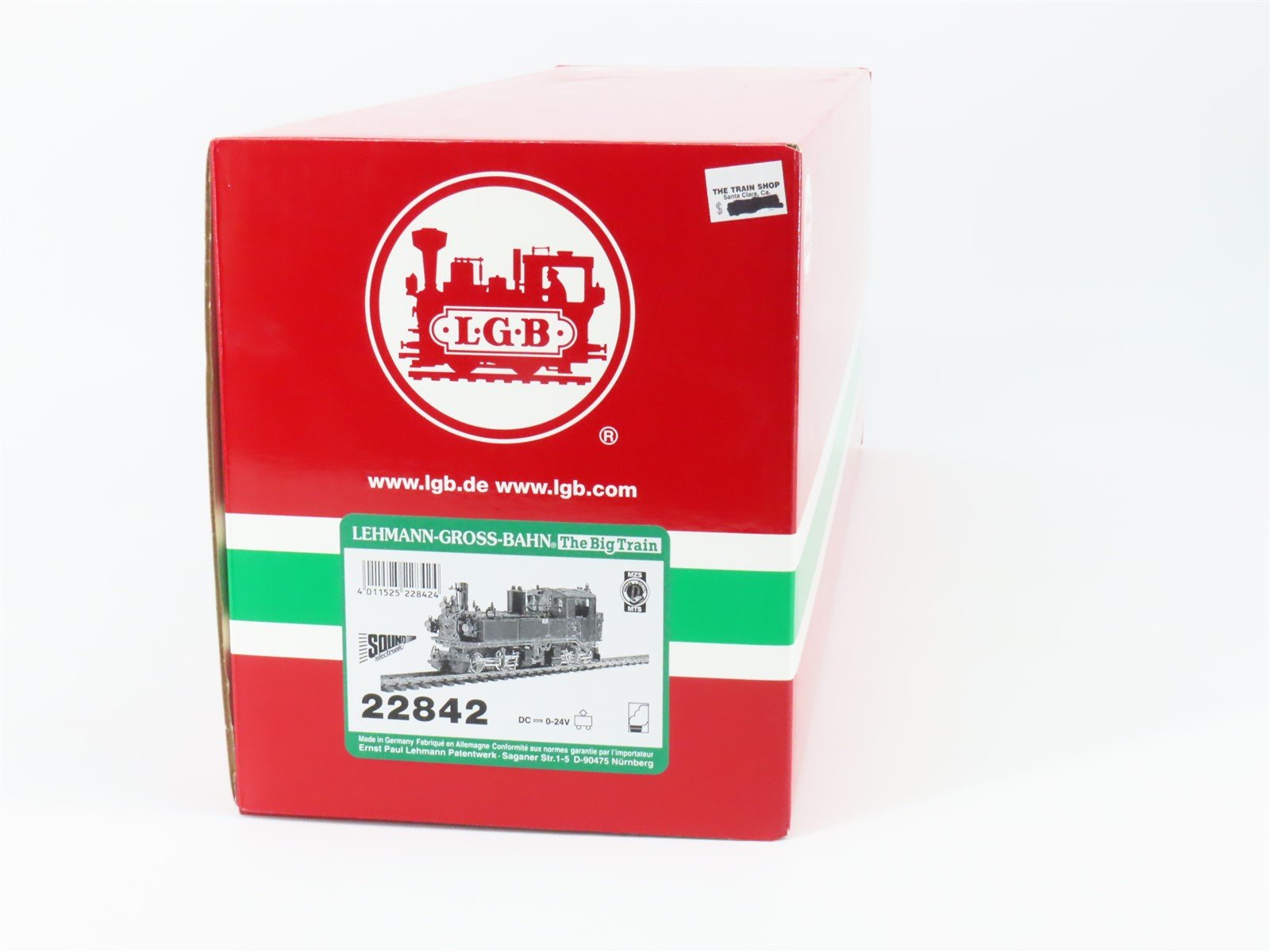 LGB LSC/M RED×WHITE G Scale LGB 22842 Saxonian 0-4-4-0T Steam Locomotive #132 w