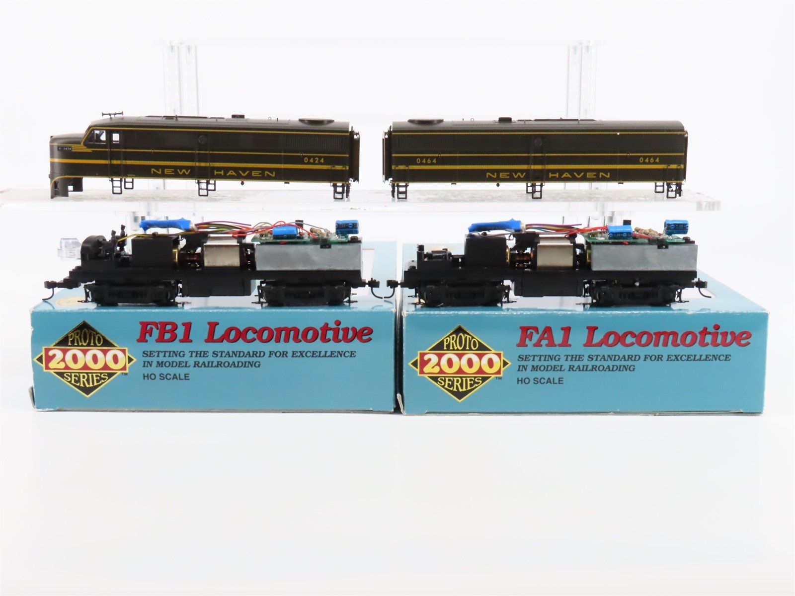 HO Scale Proto 2000 23465 NH New Haven ALCO FA1/FB1 Diesel Set w/DCC - Bad Gears