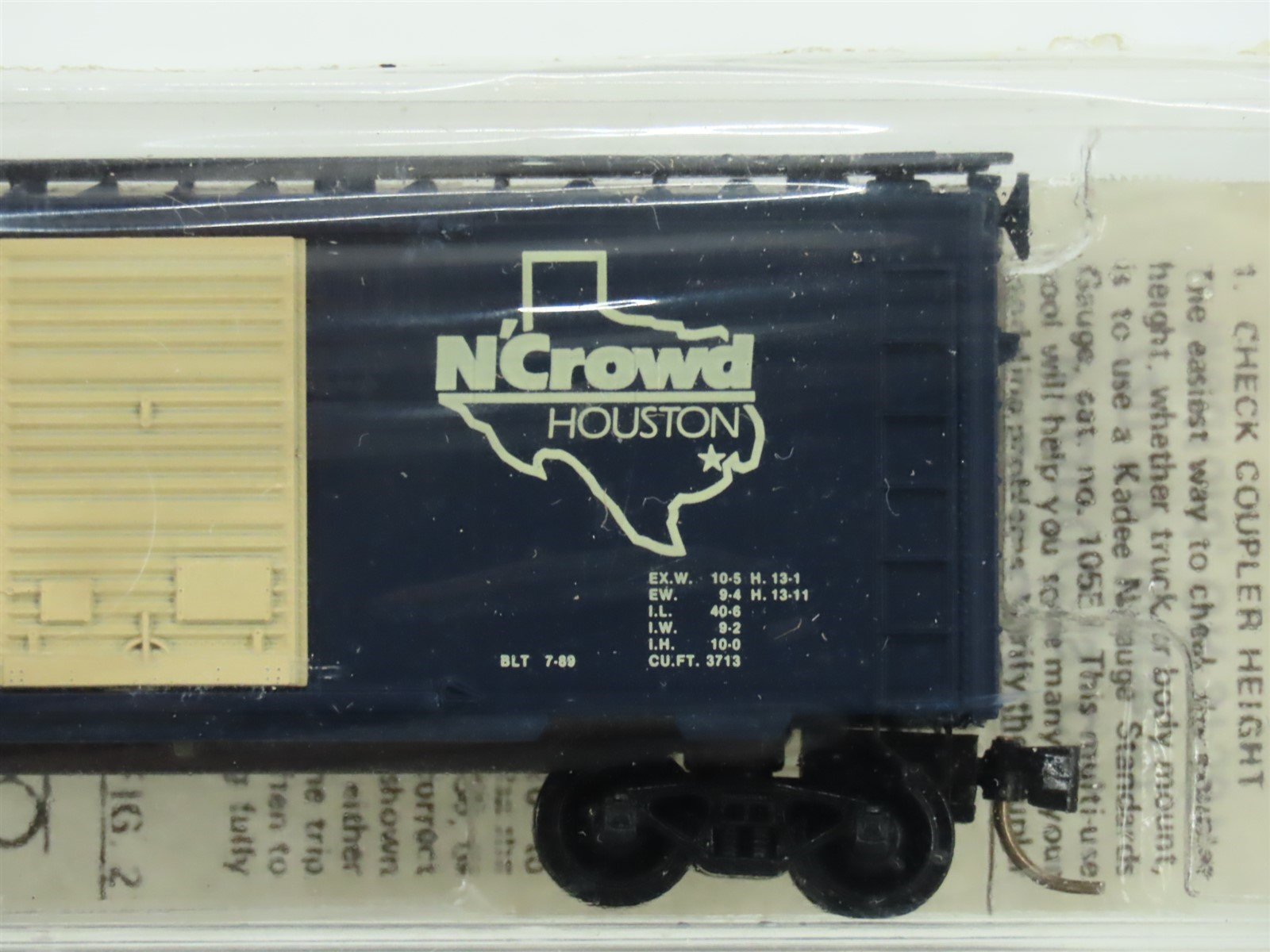 N Scale Kadee Micro-Trains MTL NCDX N'Crowd Houston Box Car 2-Pack Sealed
