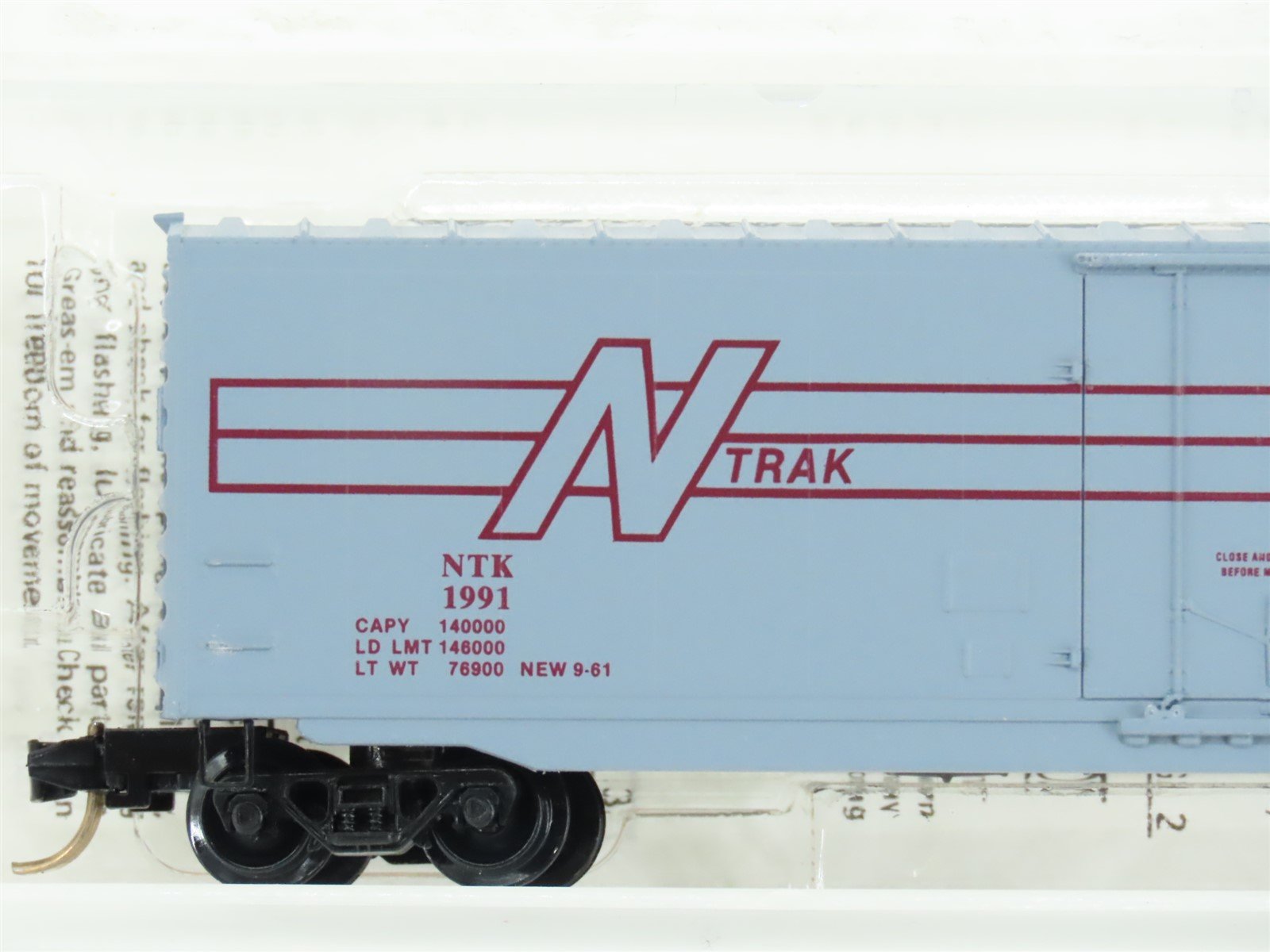 N Scale Kadee Micro-Trains MTL Special Run NTK Ntrak Single Door Box Car #1991
