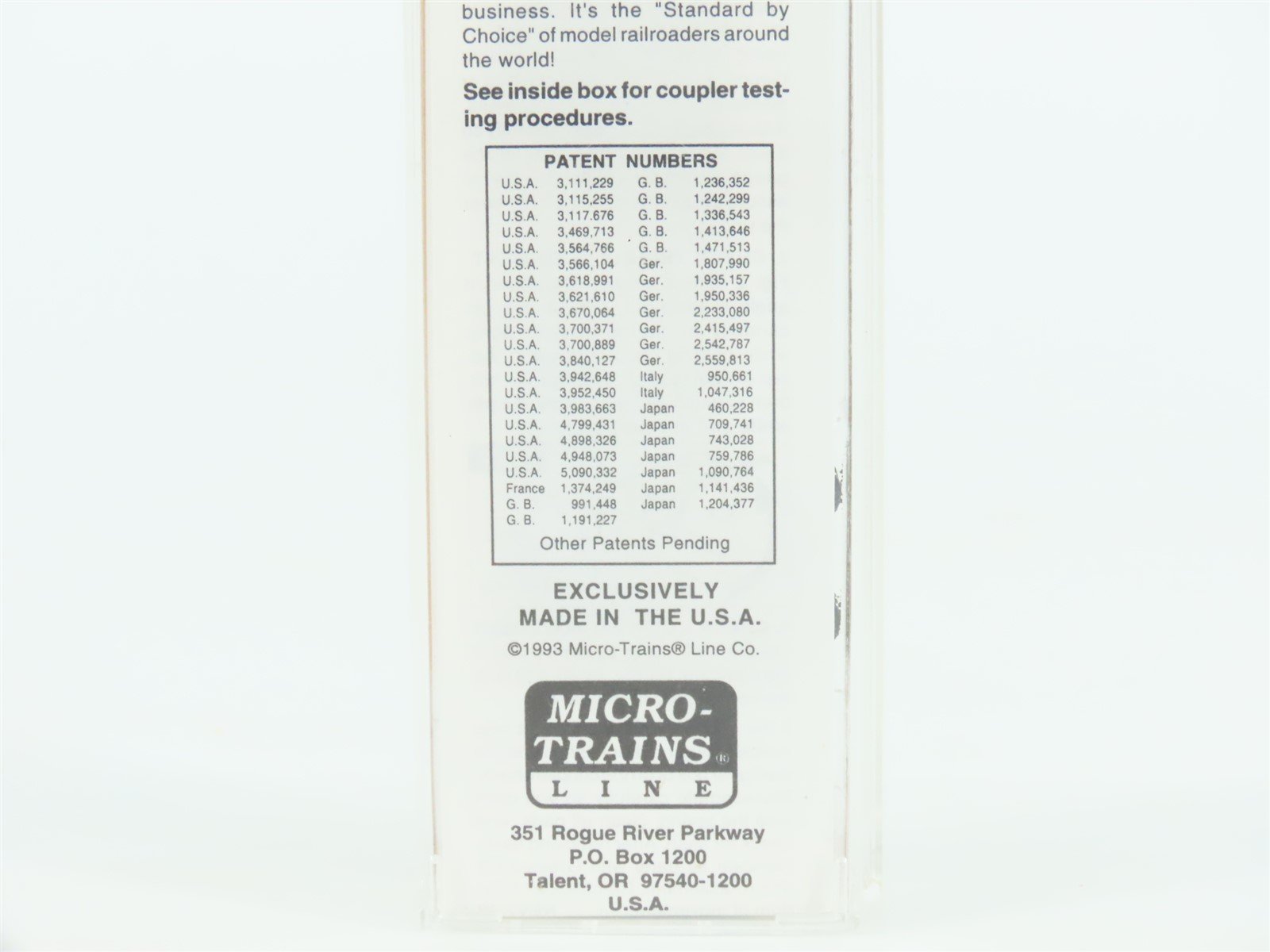 N Micro-Trains MTL NSC Model Railroader 60 Years Single Door Box Car #1934-1994