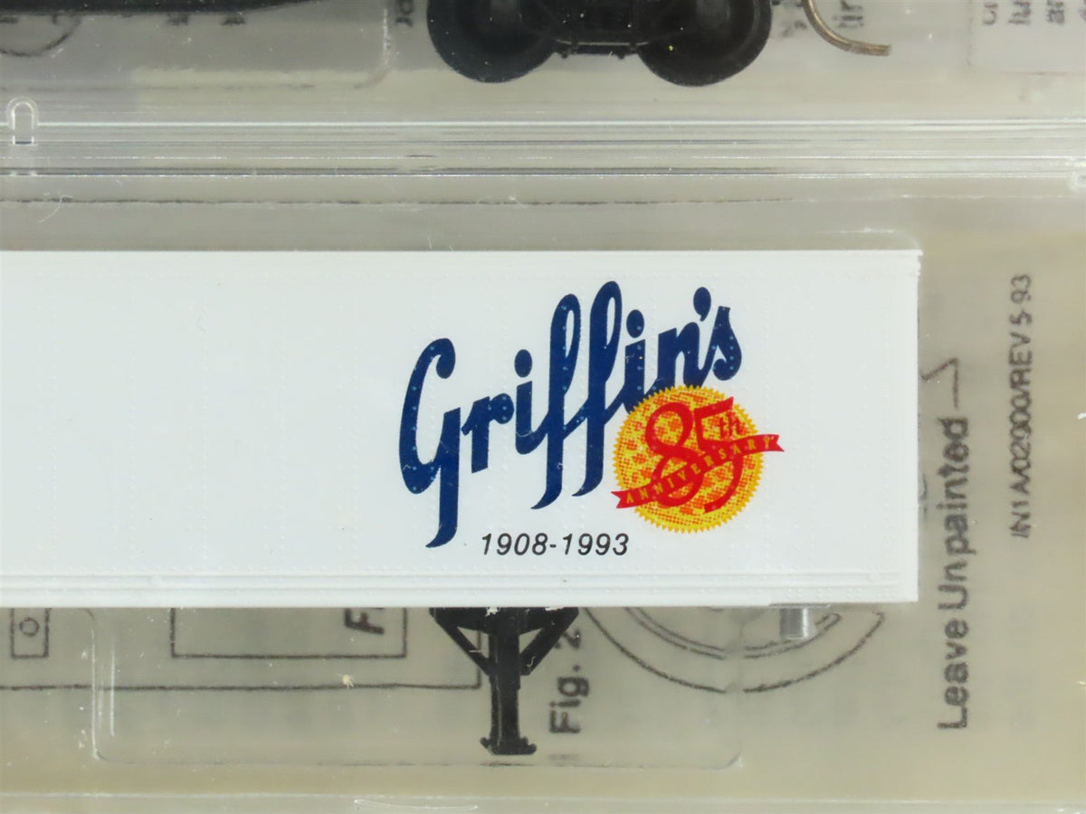 N Scale Micro-Trains MTL GRFX Griffin&#39;s 85th Anniversary Reefer &amp; Trailer 2-Pack