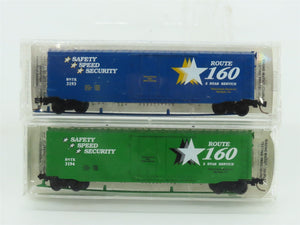N Micro-Trains MTL Special Run BNTK Route 160 Single Door Box Car 2-Pack Sealed