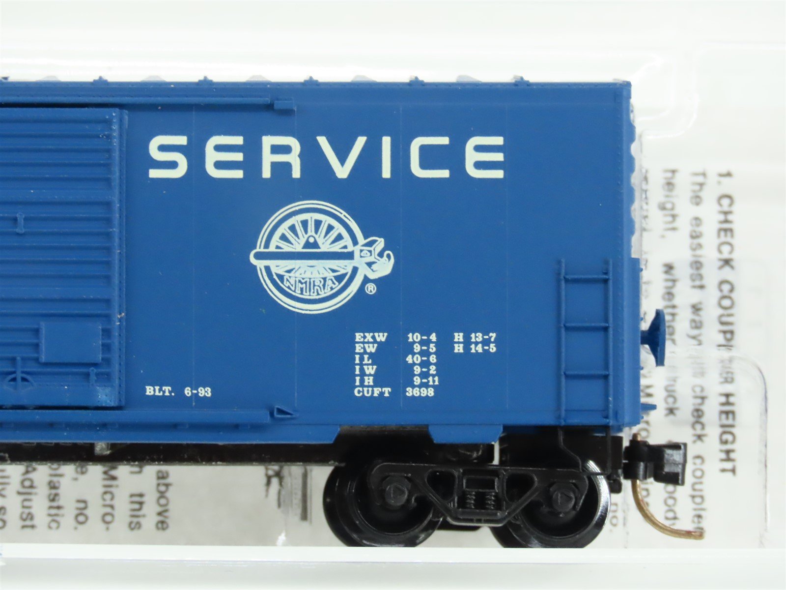 N Micro-Trains MTL Special Run NMRA Express Service Single Door Box Car #2035