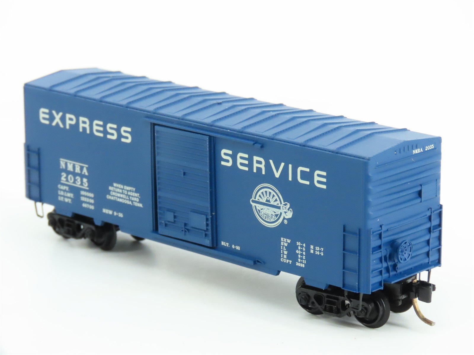 N Micro-Trains MTL Special Run NMRA Express Service Single Door Box Car #2035