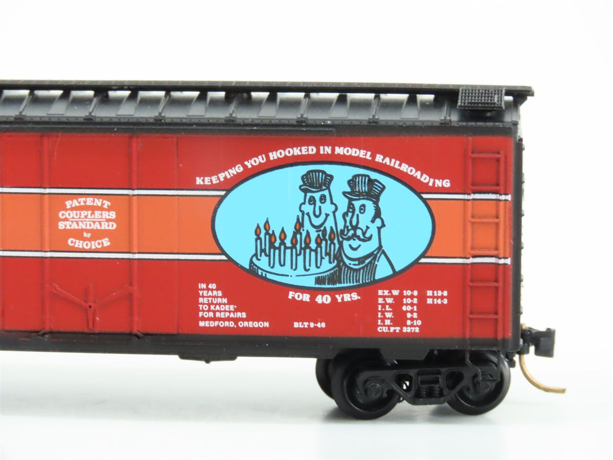 N Scale Kadee Micro-Trains MTL 21046 KQPC 40th Anniversary 40&#39; Box Car #1986