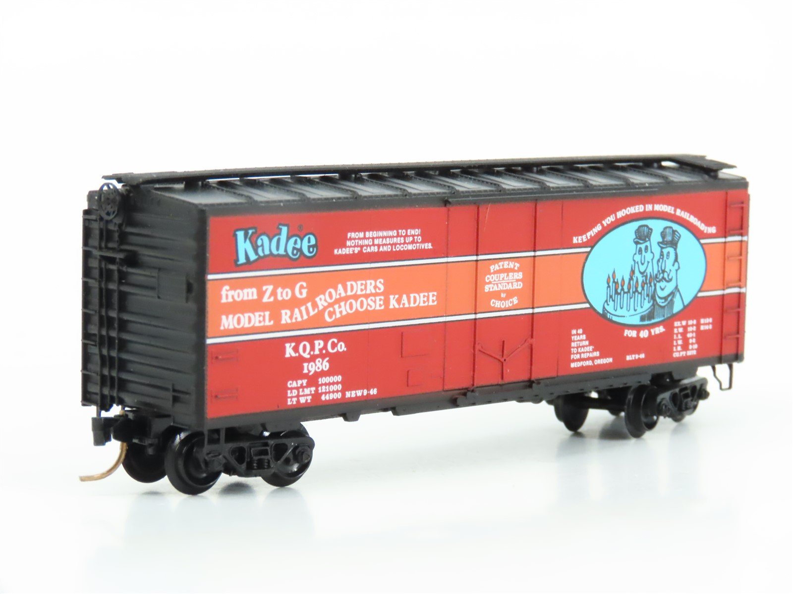 N Scale Kadee Micro-Trains MTL 21046 KQPC 40th Anniversary 40' Box Car #1986