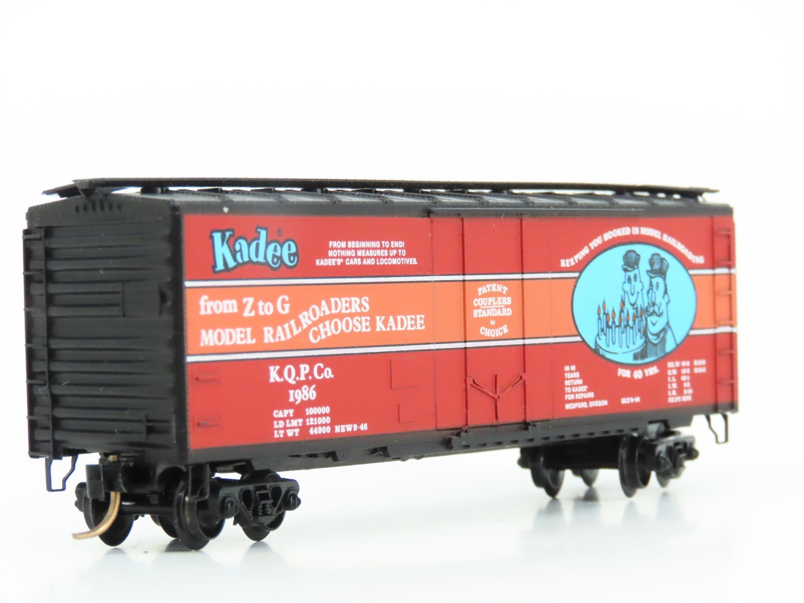 N Scale Kadee Micro-Trains MTL 21046 KQPC 40th Anniversary 40' Box Car #1986
