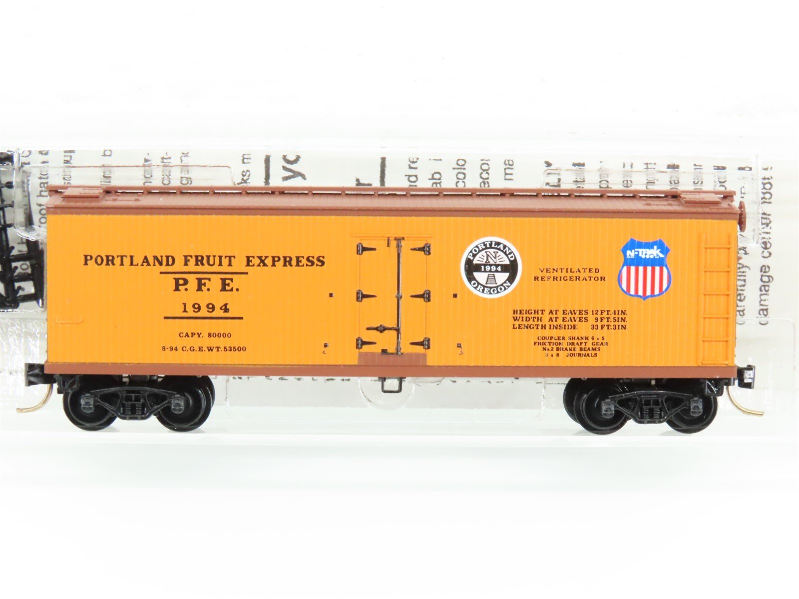 N Micro-Trains MTL Special Run Ntrak PFE Portland Fruit Express Reefer #1994