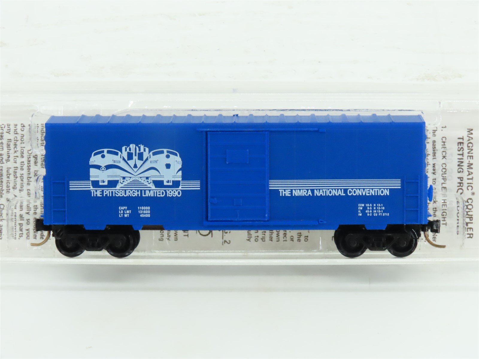 N Kadee Micro-Trains MTL Special Run NMRA The Pittsburgh Limited Box Car #1990