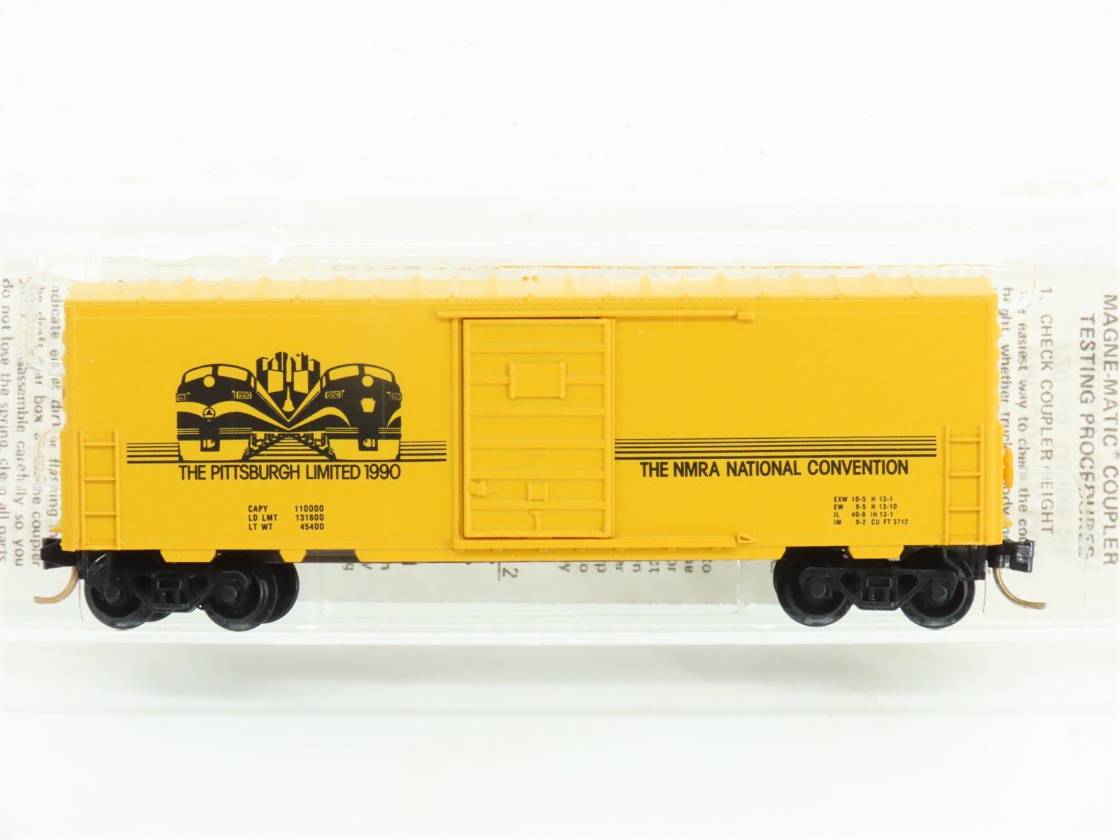 N Kadee Micro-Trains MTL Special Run NMRA The Pittsburgh Limited Box Car #1990