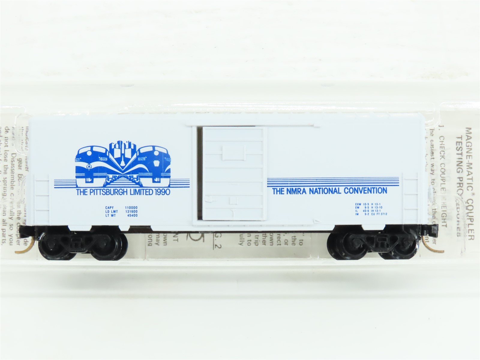 N Kadee Micro-Trains MTL Special Run NMRA The Pittsburgh Limited Box Car #1990
