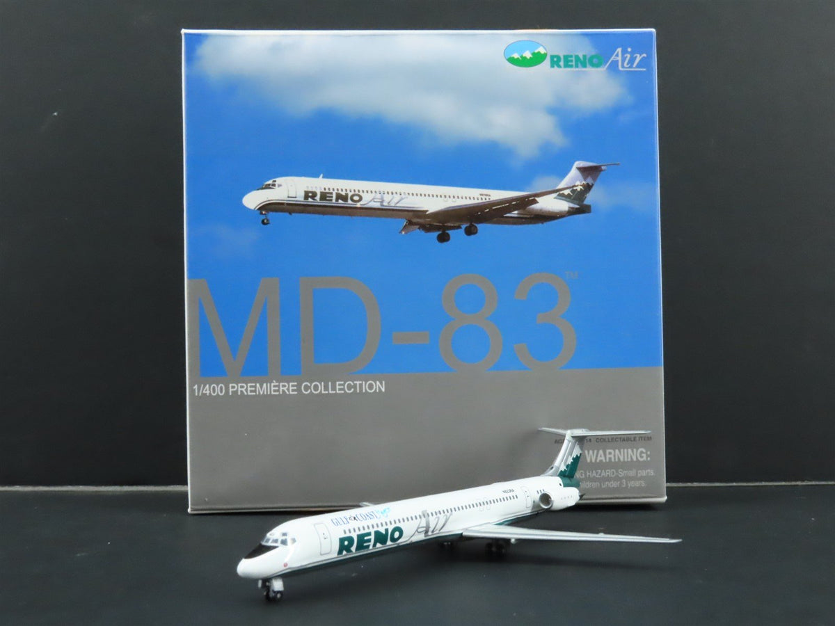 1:400 Dragon Wings 55488 Die-Cast Reno Air McDonnell Douglas MD-83 Airliner