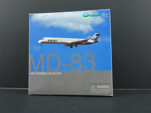 1:400 Dragon Wings 55488 Die-Cast Reno Air McDonnell Douglas MD-83 Airliner