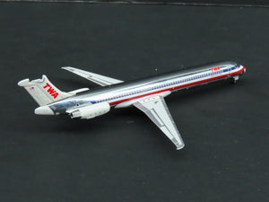 1:400 Dragon Wings CRS 001 Die-Cast TWA McDonnell Douglas MD-83 Airliner