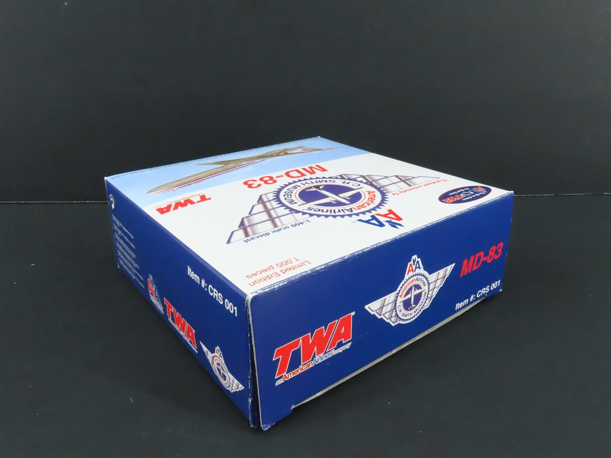 1:400 Dragon Wings CRS 001 Die-Cast TWA McDonnell Douglas MD-83 Airliner