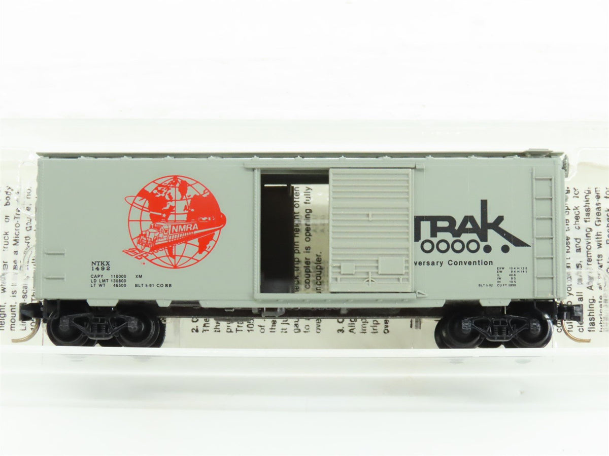 N Scale Micro-Trains MTL Special Run NTKX Ntrak 10th Anniversary Box Car #1492