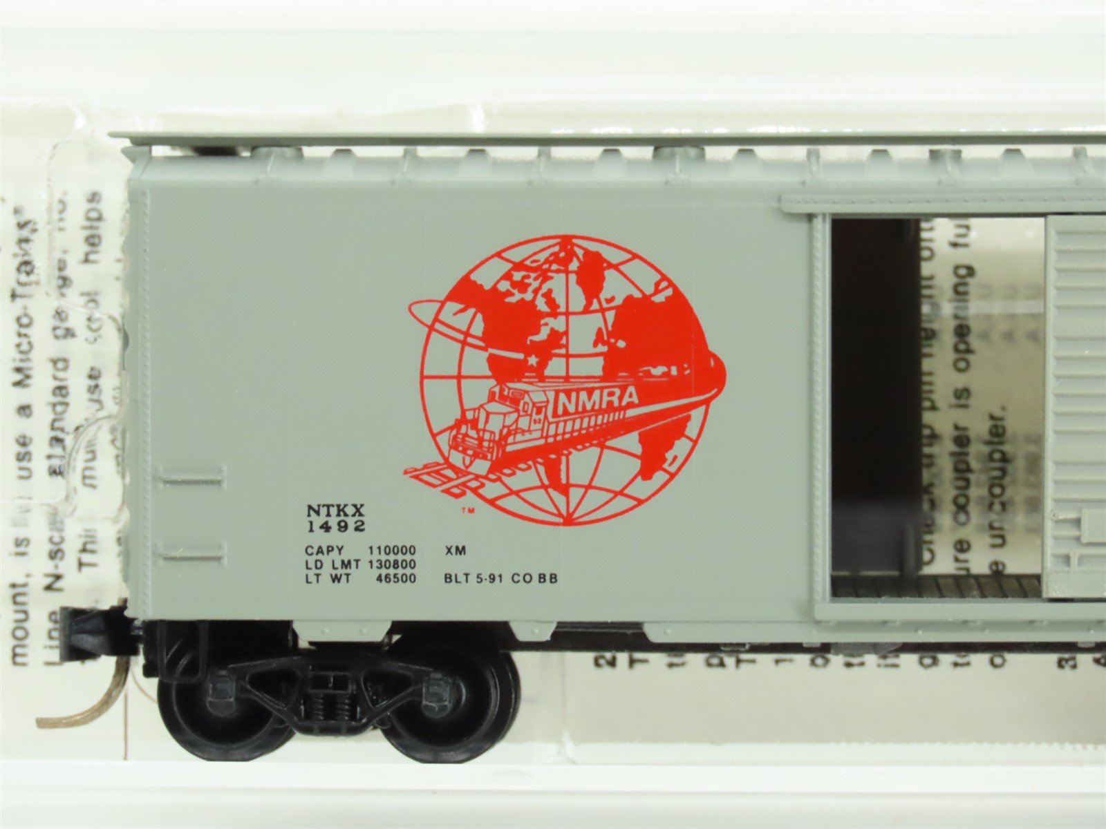 N Scale Micro-Trains MTL Special Run NTKX Ntrak 10th Anniversary Box Car #1492