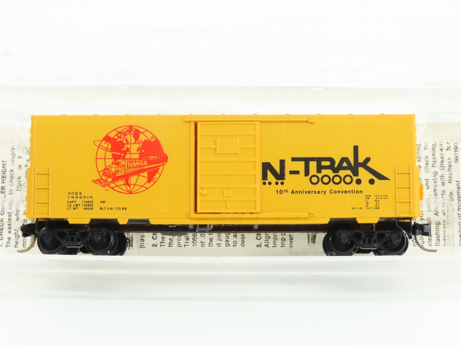 N Micro-Trains MTL Special Run NTKX Ntrak 10th Anniversary Box Car #1992818