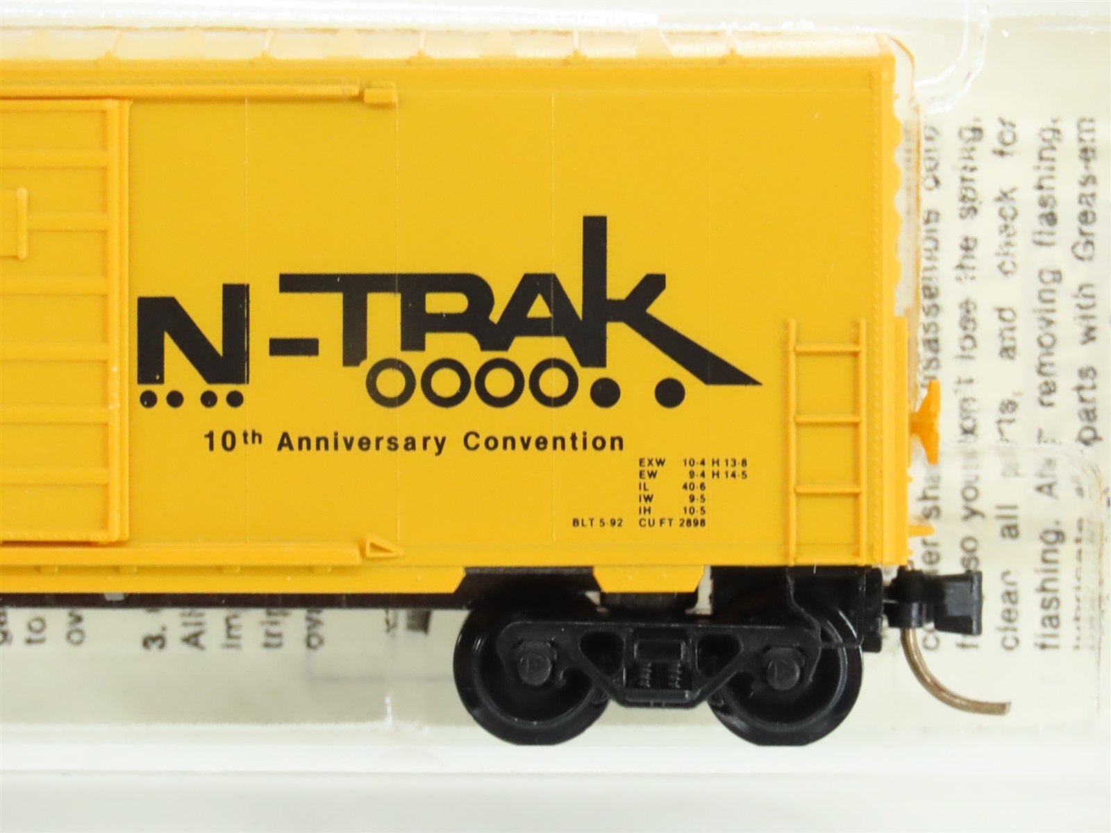 N Micro-Trains MTL Special Run NTKX Ntrak 10th Anniversary Box Car #1992818