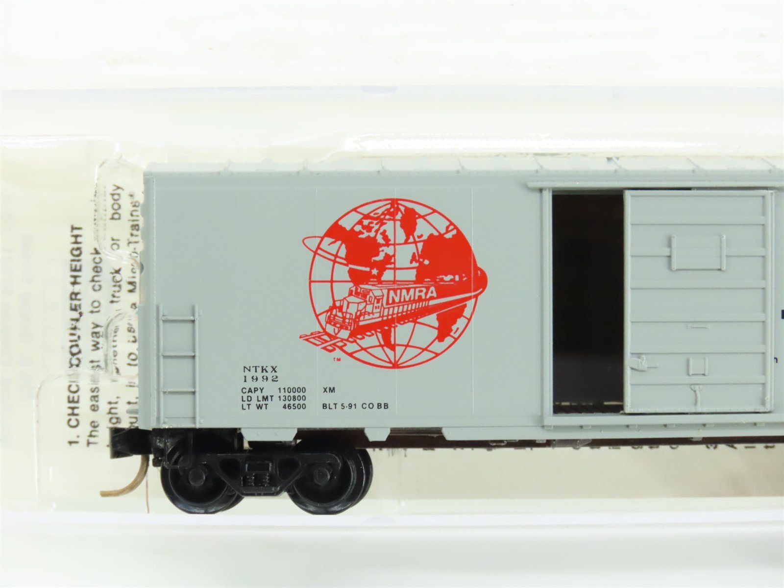 N Scale Micro-Trains MTL Special Run NTKX Ntrak 10th Anniversary Box Car #1992