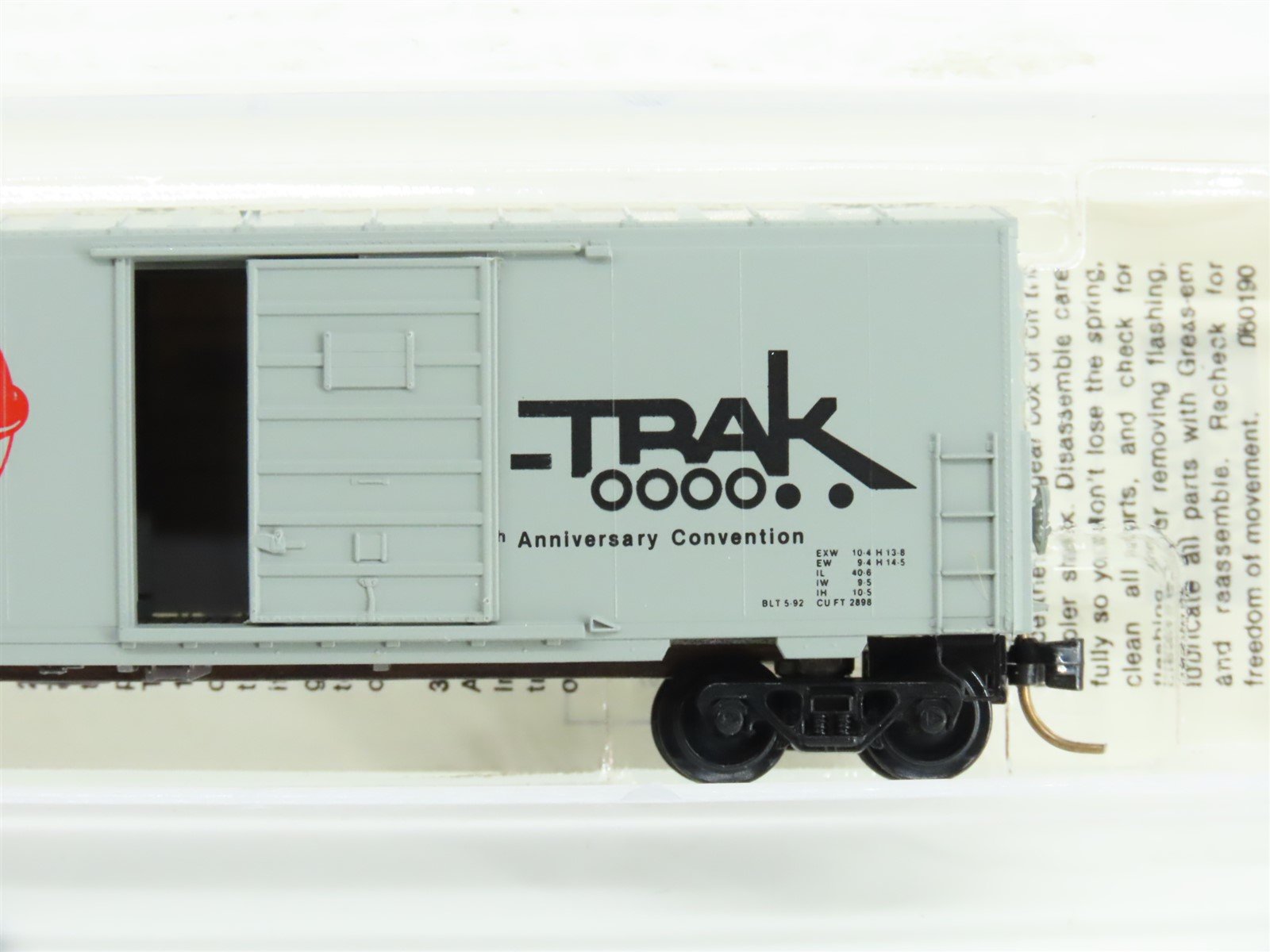 N Scale Micro-Trains MTL Special Run NTKX Ntrak 10th Anniversary Box Car #1992