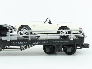 G Scale LGB 40596 Transport Flatcar w/ Corvette & Cobra Cars