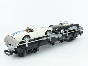 G Scale LGB 40596 Transport Flatcar w/ Corvette & Cobra Cars