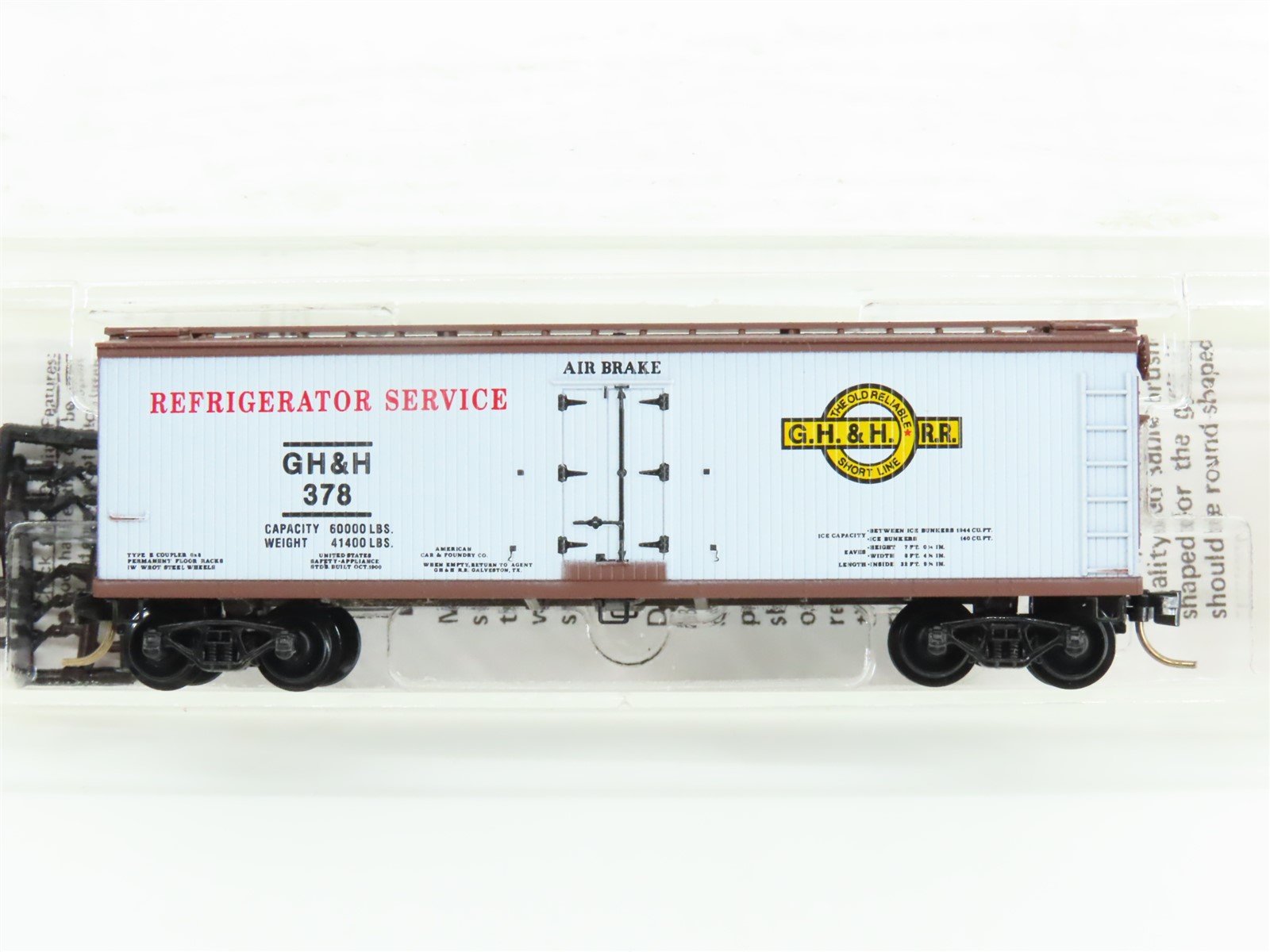 N Micro-Trains MTL Special Run GH&H The Old Reliable Short Line Box Car #378