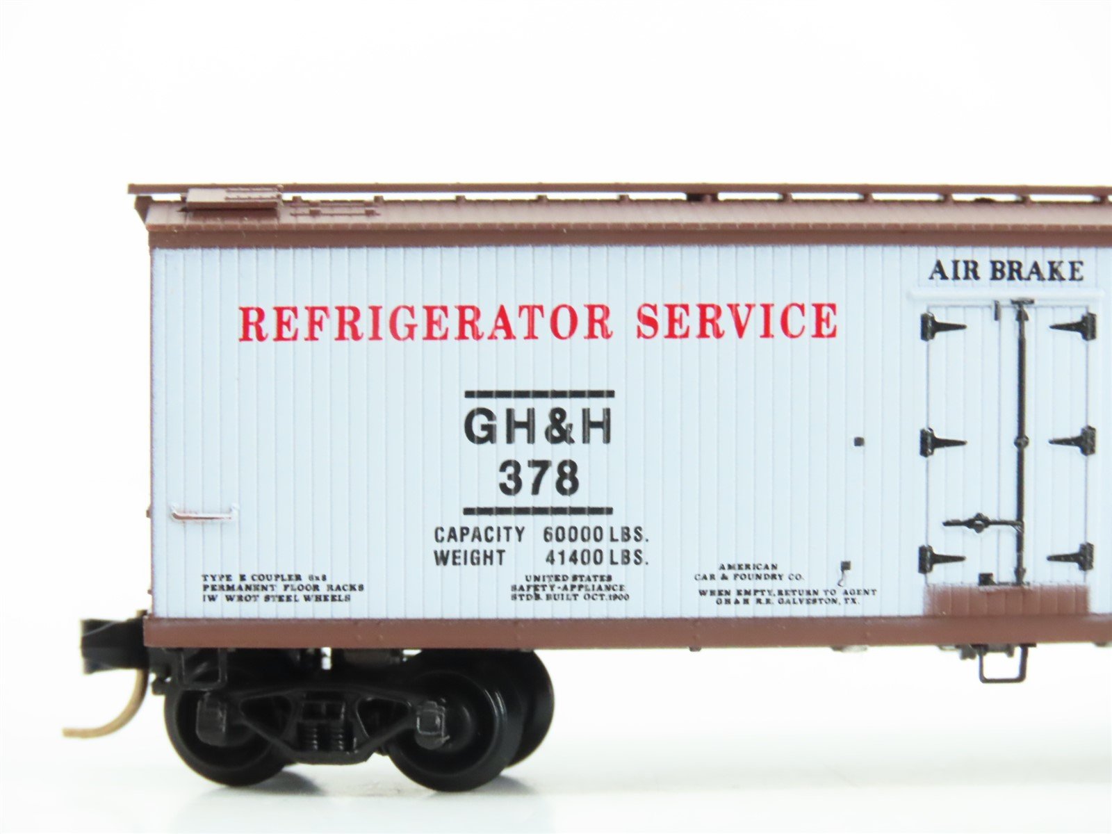 N Micro-Trains MTL Special Run GH&H The Old Reliable Short Line Box Car #378
