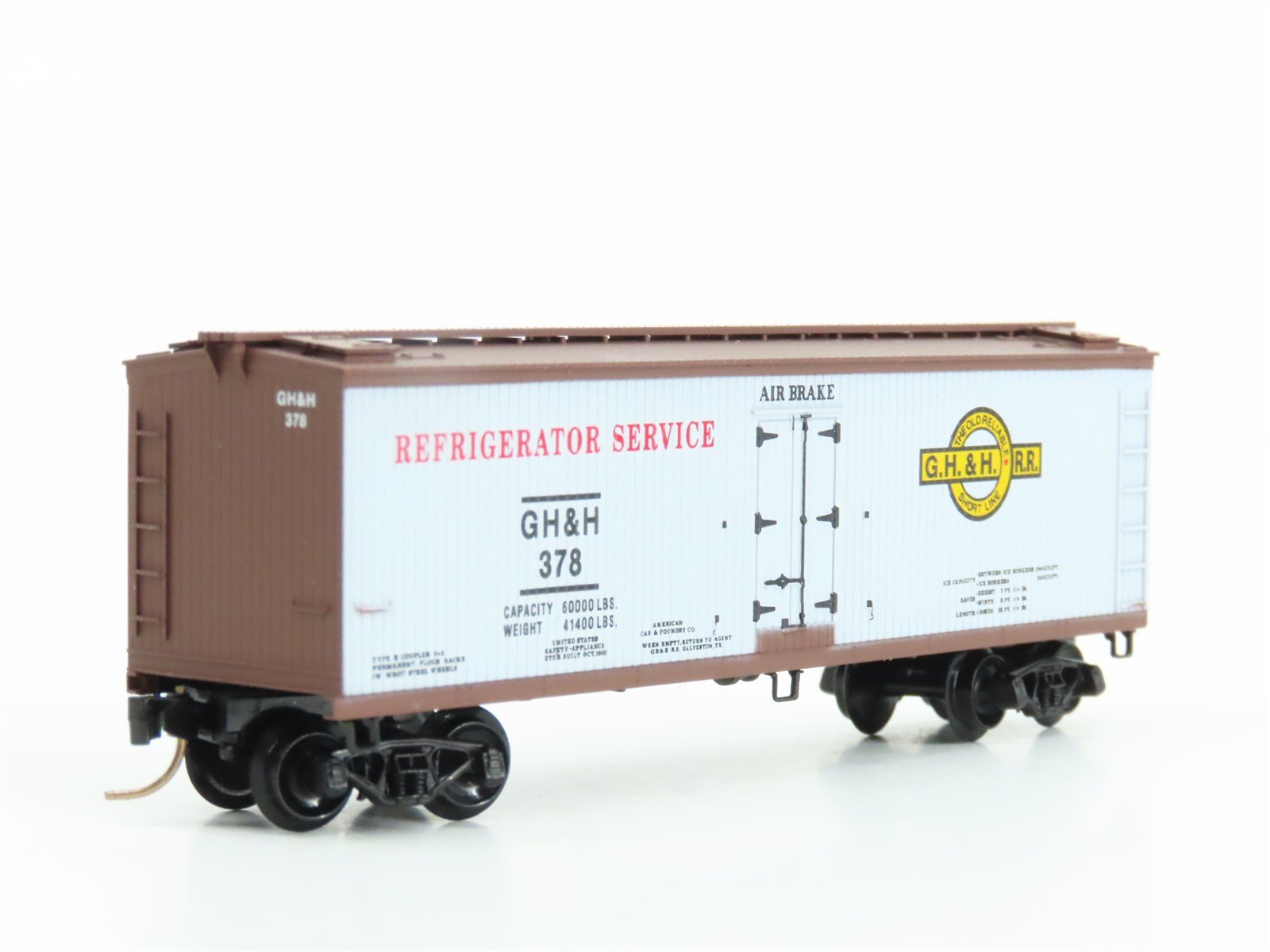 N Micro-Trains MTL Special Run GH&H The Old Reliable Short Line Box Car #378