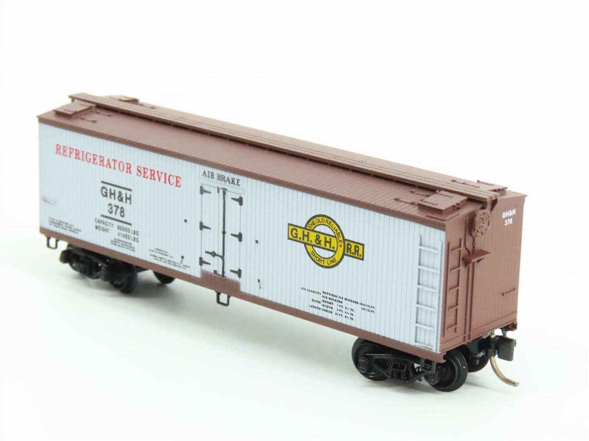 N Micro-Trains MTL Special Run GH&amp;H The Old Reliable Short Line Box Car #378