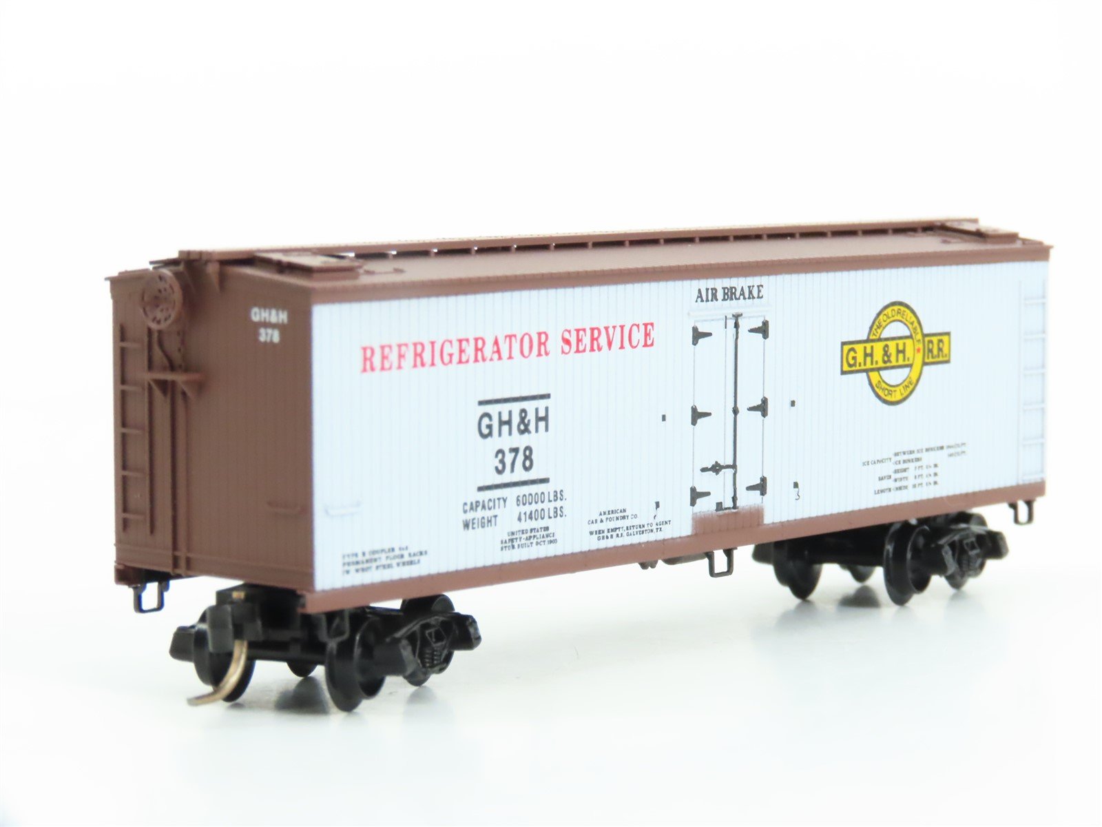 N Micro-Trains MTL Special Run GH&H The Old Reliable Short Line Box Car #378