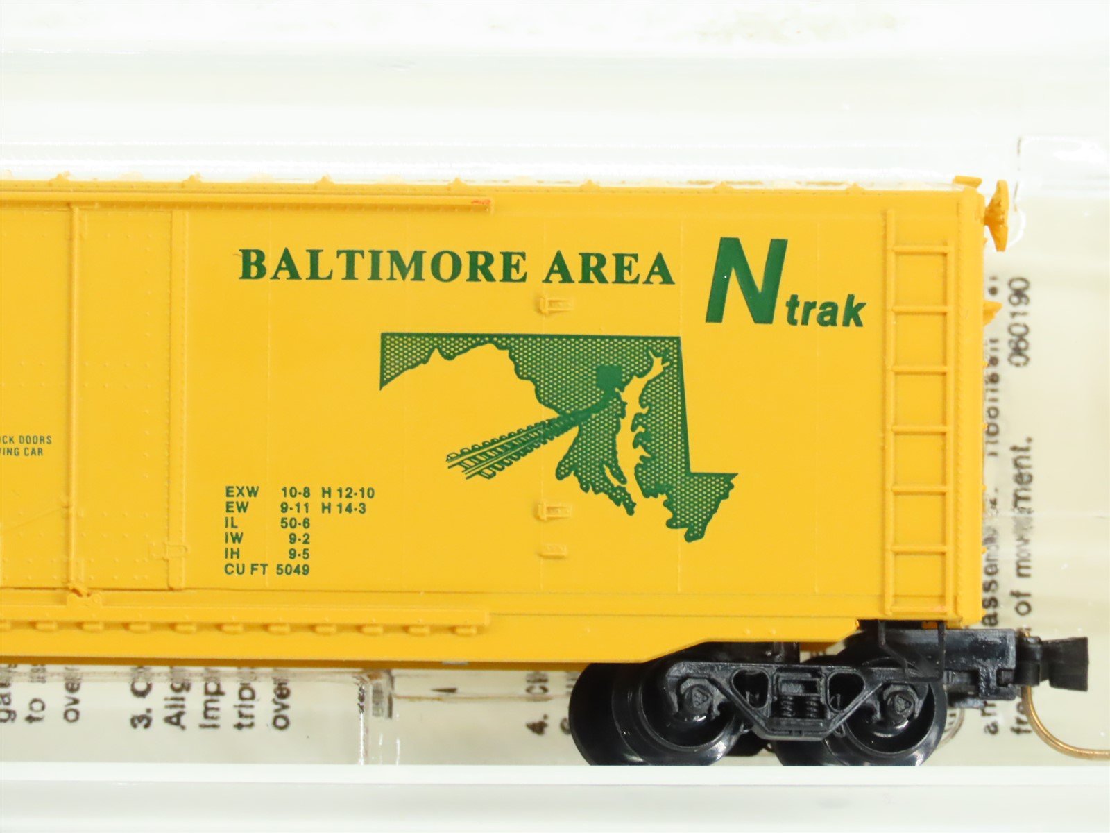 N Micro-Trains MTL Special Run BANX Baltimore Area Ntrak 10 Years Box Car 198393